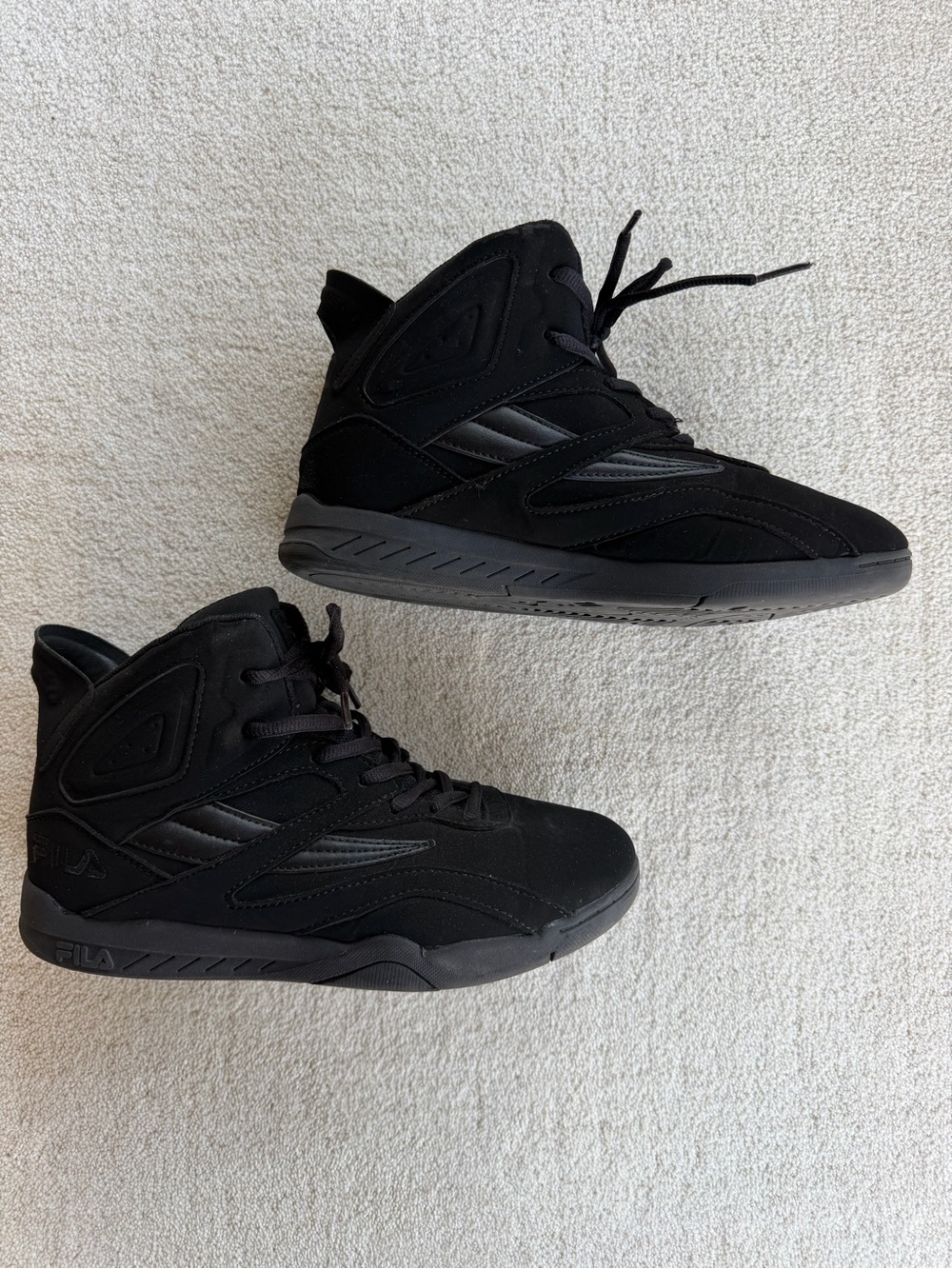 FILA Men’s High-Top Basketball Sneakers - Black
